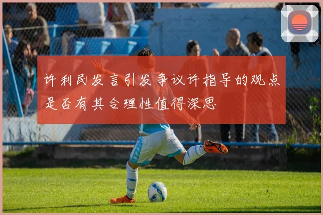 许利民发言引发争议许指导的观点是否有其合理性值得深思